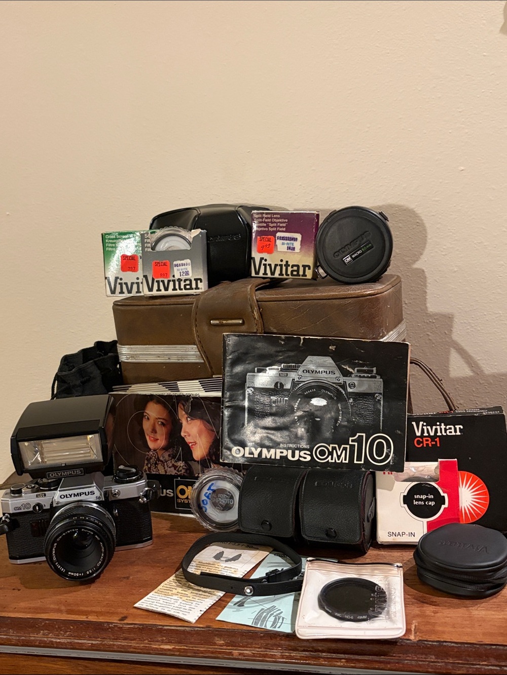 Olympus OM 10 Camera Bundle